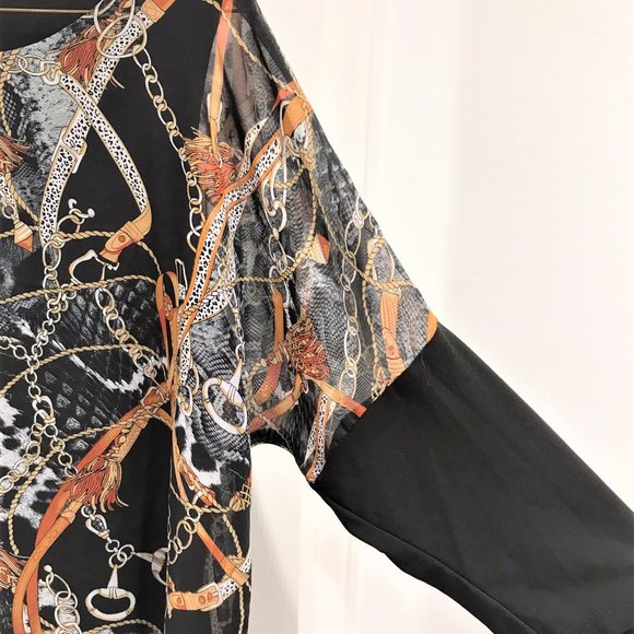 Laura Petites Asymmetrical 3/4 Sleeve Top Size XL - Picture 5 of 6